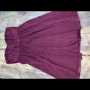 Mirabelle dress in burgundy